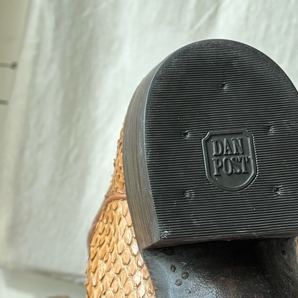 Dan Post PYTHON Leather Cowboy Boots - Picture 9 of 9